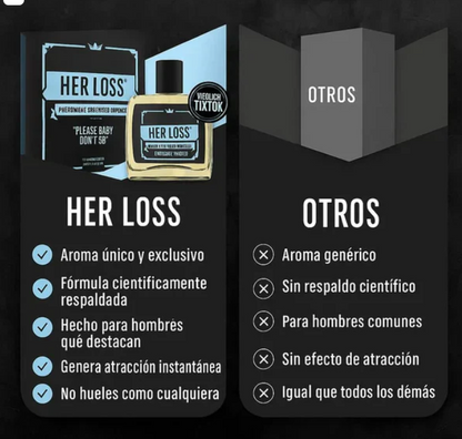 Her Loss 50ml, Perfume Científicamente Probado Para Atraer Mujeres - Últimas 7 Unidades 🔥