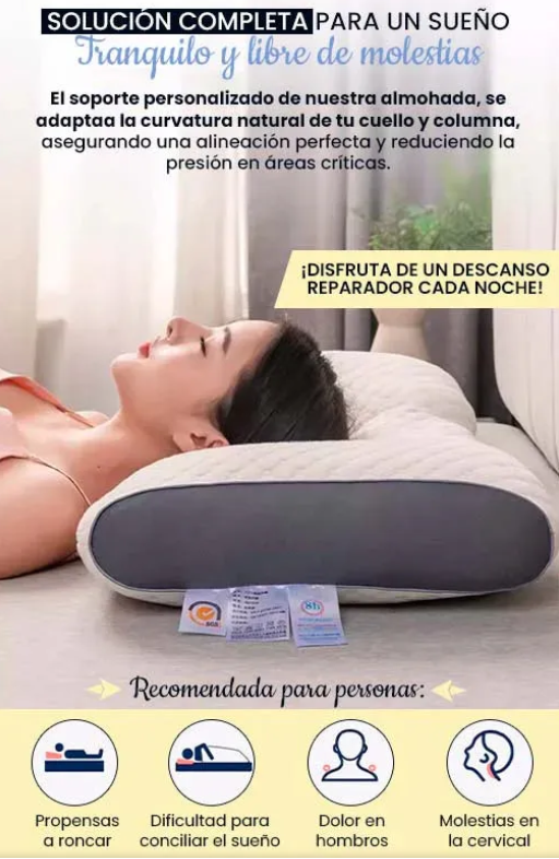 Almohada Ortopédica 3D - Suavidad y Confort