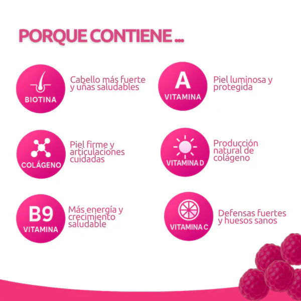 GOMITAS  BIOTINA MAS COLAGENO