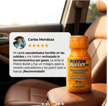 Pistón Bullet® 3x1- Limpia y potencia tu motor🔥