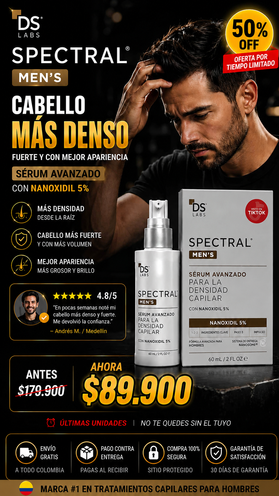 DS LABS SPLASH DENSITY HAIR 60ML
